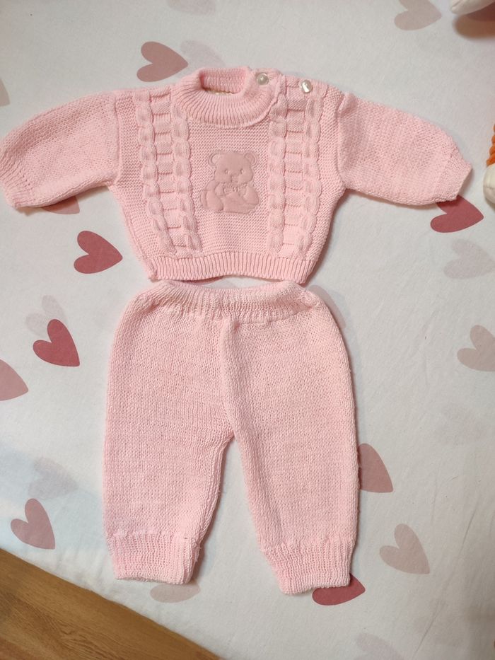 Ensemble layette bébé fille - 1 mois - très bon état - Barbouillage