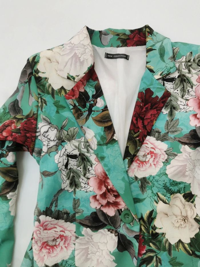 Veste fleurie pivoine - photo numéro 2
