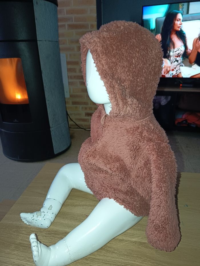 Manteau pilou pilou rose - photo numéro 3