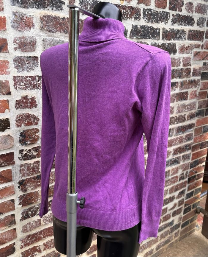 Pull col roulé violet T38 • Yessica - photo numéro 4