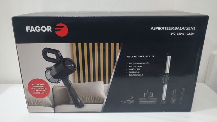 Aspirateur Balai pliable multi-usages FAGOR FG7752CR Neuf.