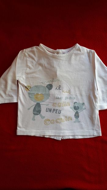 T-shirt manches longues 12 mois