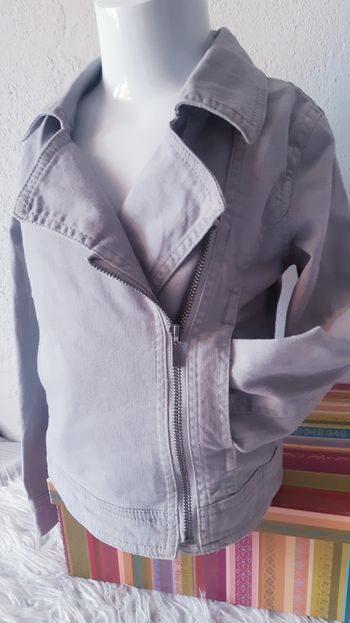 perfecto demi-saison 100 % coton pour fille 6 ans couleur gris