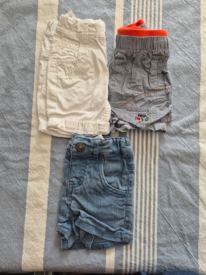 Lot de 3 shorts 9 mois