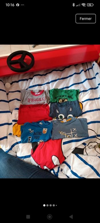 Lot vêtements bebe garçon 6mois pulls