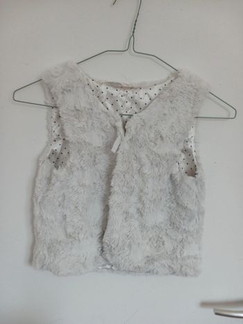 Gilet fourrure fille 8 ans