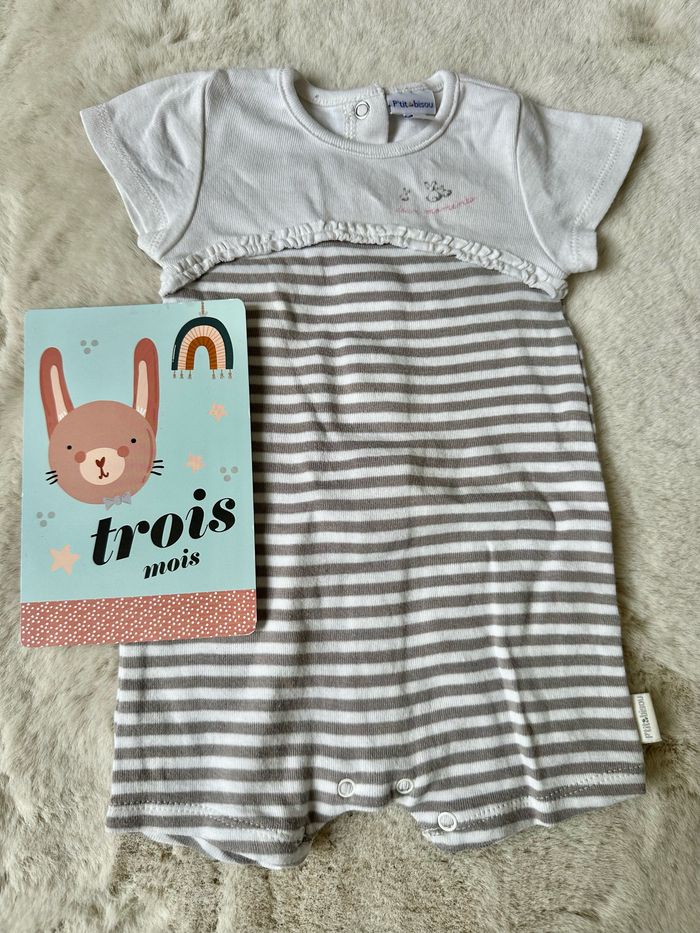 Combinaison 3 mois P’tit Bisous