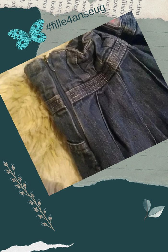 Jupe en jean 4 ans- Tex Kids - photo numéro 4
