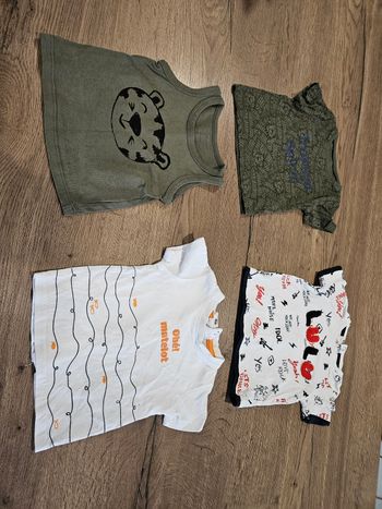 4 tee-shirts manches courtes