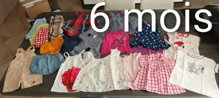 Lot vêtements fille été 6 mois