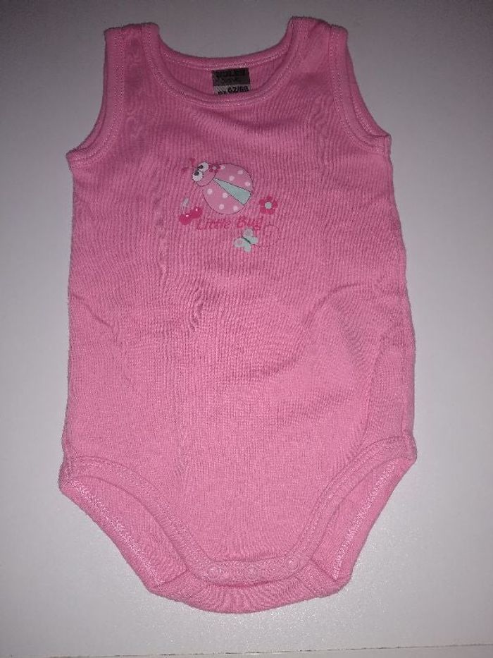 body débardeur 3-6 mois rose