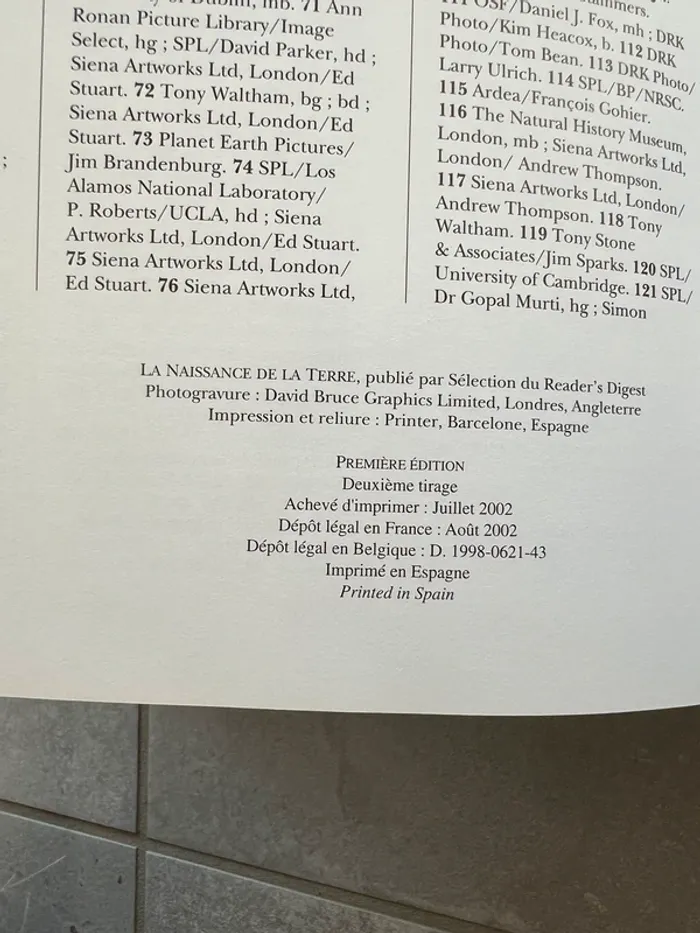Livre La Naissance de la Terre - photo numéro 7