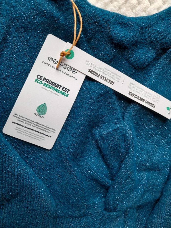 Bonobo Pull femme en col V eco-responsable idéal pour le printemps - photo numéro 12