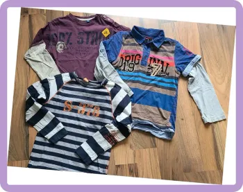 Lot de 3 t-shirts longs 8 ans