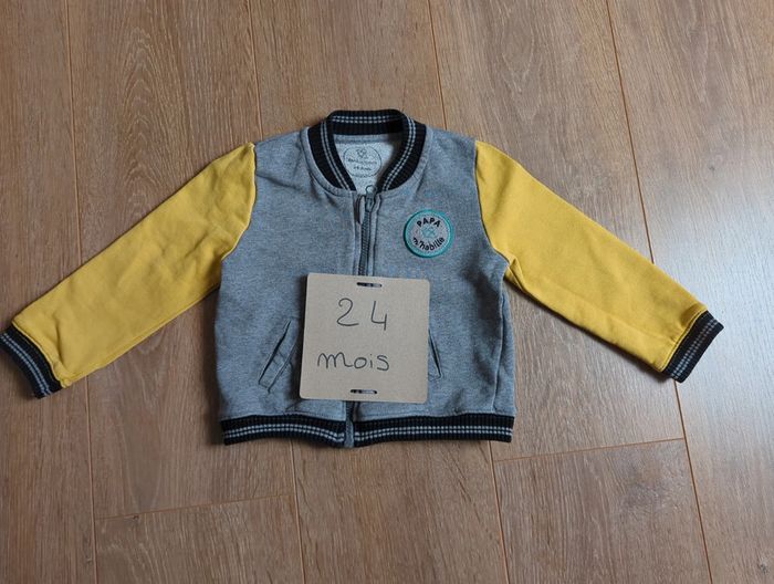 Veste teddy garçon Papa m'habille 24 mois