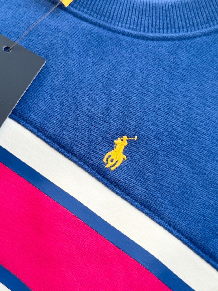 Sweat Ralph Lauren - Bleu / Rose - photo numéro 4