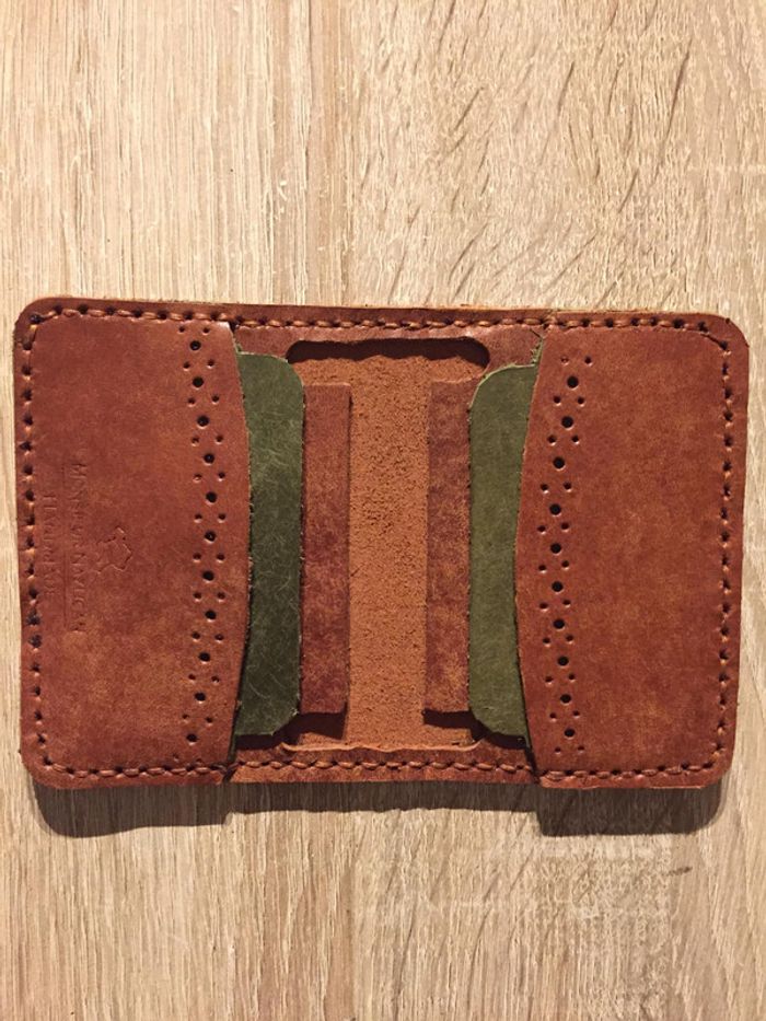 Porte-carte femme marron