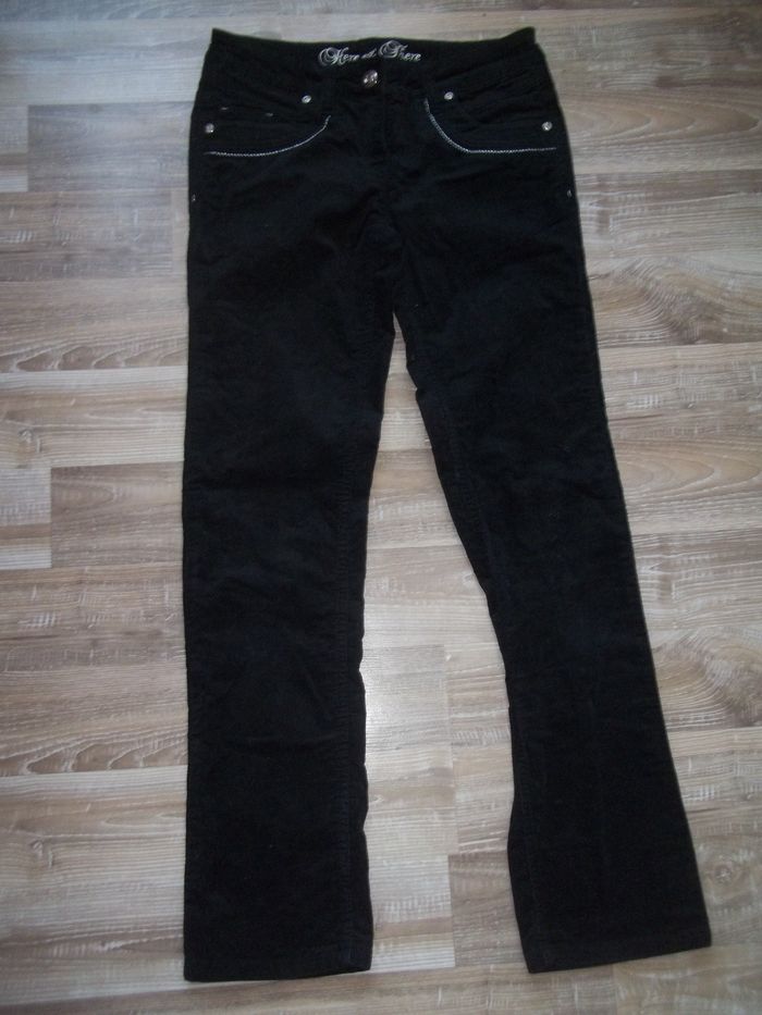 Pantalon velours noir Here&There 152 cm (Pant4)
