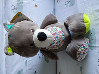 Grosse peluche caline Léon le loup 65 CM