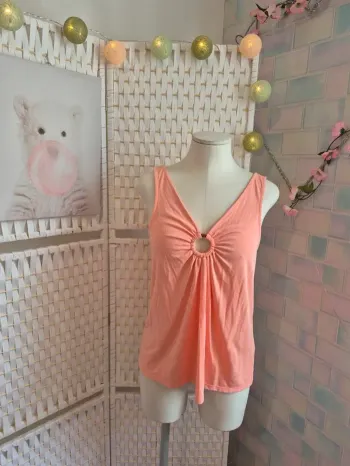 💕joli top décolleté en V femme TS/ 36 étam 💕