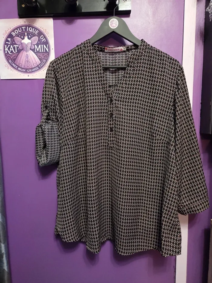 Blouse manches 3/4 retroussables T46 World Fashion