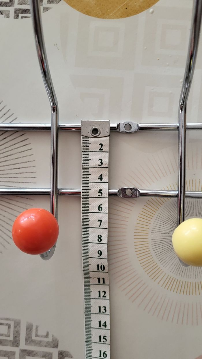 Portemanteau à Suspendre avec 8 Crochets Chromés&Boules Plastiques Multicolores-Style Sputnik 60s - photo numéro 6