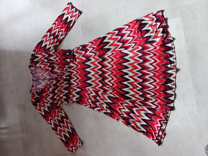 robe fluide imprimée colorée Taille 4 Affrodit Neuve - photo numéro 2