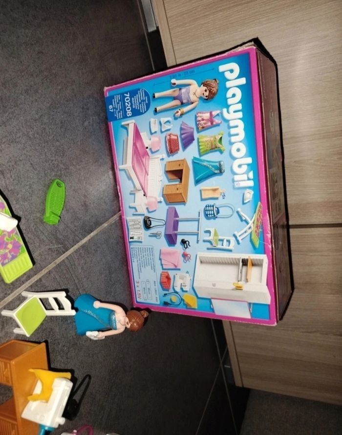 Lot de playmobil 70208 complet la chambre avec dressing - photo numéro 5