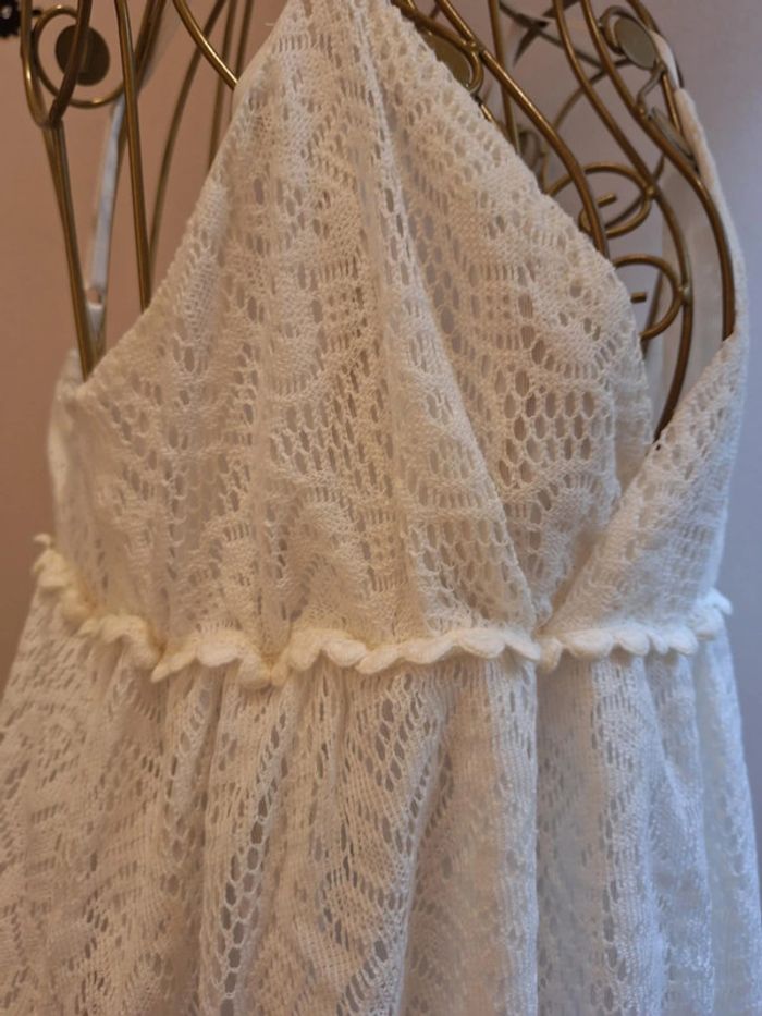 Tunique blanche & dentelle - photo numéro 2