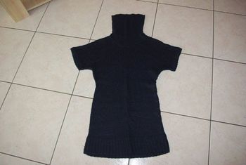 pull long tunique noir la redoute 38/40