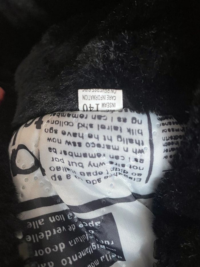 Veste Fille Noir 9/10 ans - photo numéro 3