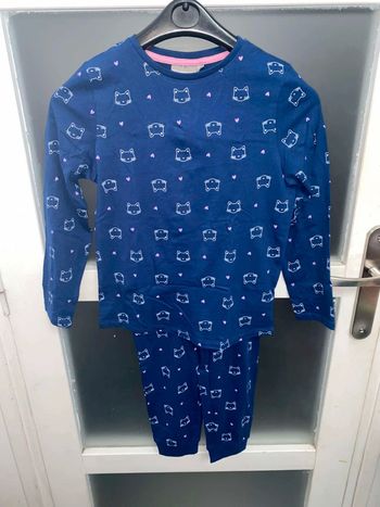 Pyjama enfant 5/6 ans motif chat