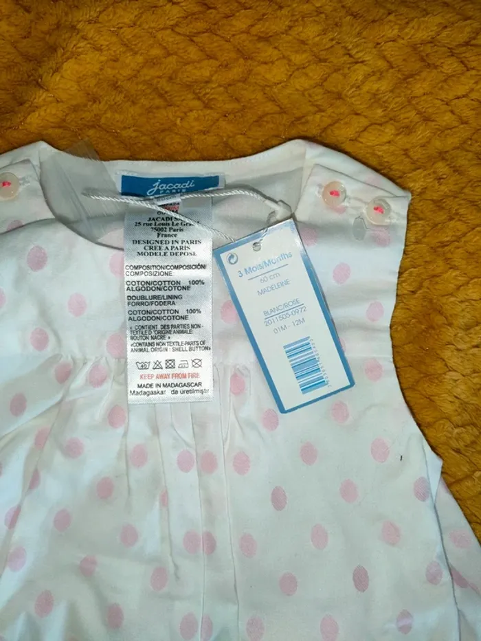 Robe à pois rose Jacadi - photo numéro 2