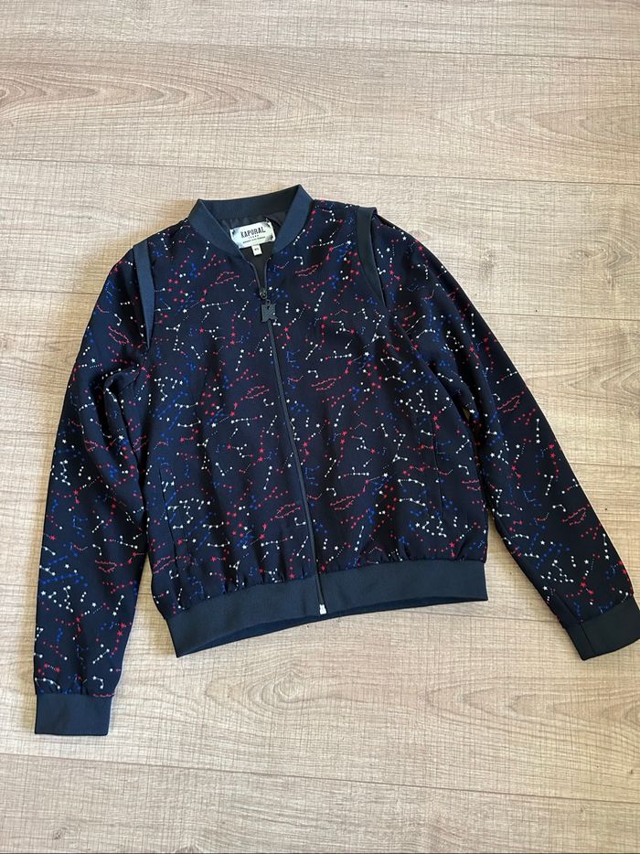 Veste noire et imprimée Kaporal taille XS excellent état - photo numéro 8