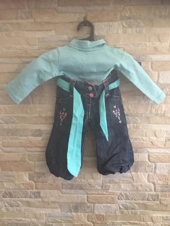 Ensemble jean t-shirt Gémo 3M