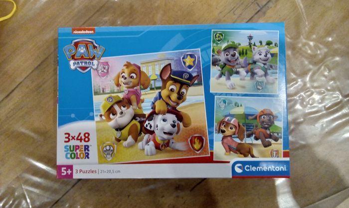 Coffret 3 puzzles enfant pat patrouille paw patrol Clementoni
