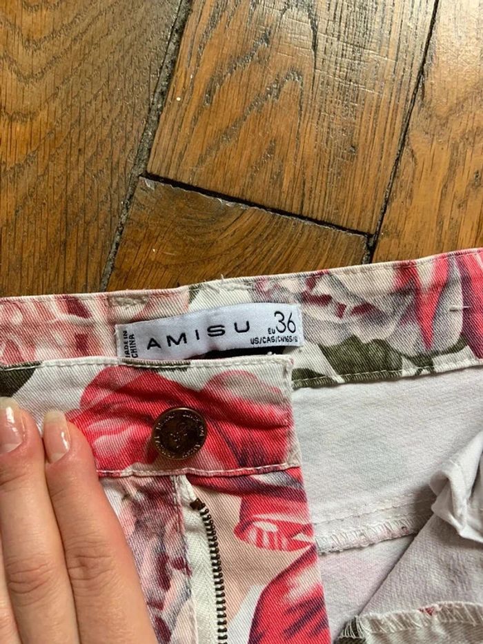 Short jean taille haute amisu taille 36 s - photo numéro 3