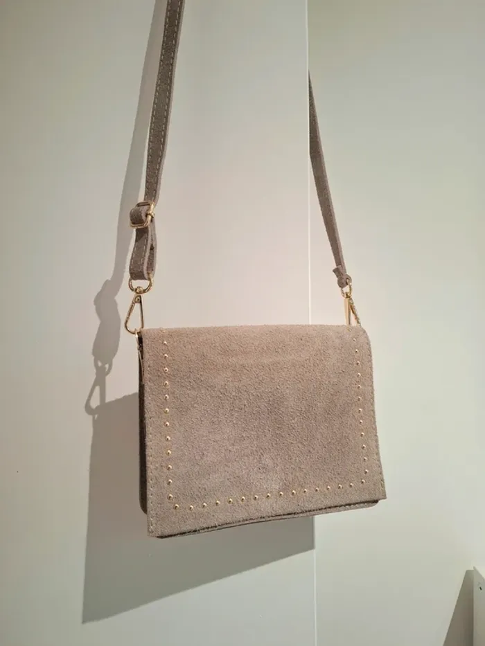 Sac en cuir taupe - très bon état