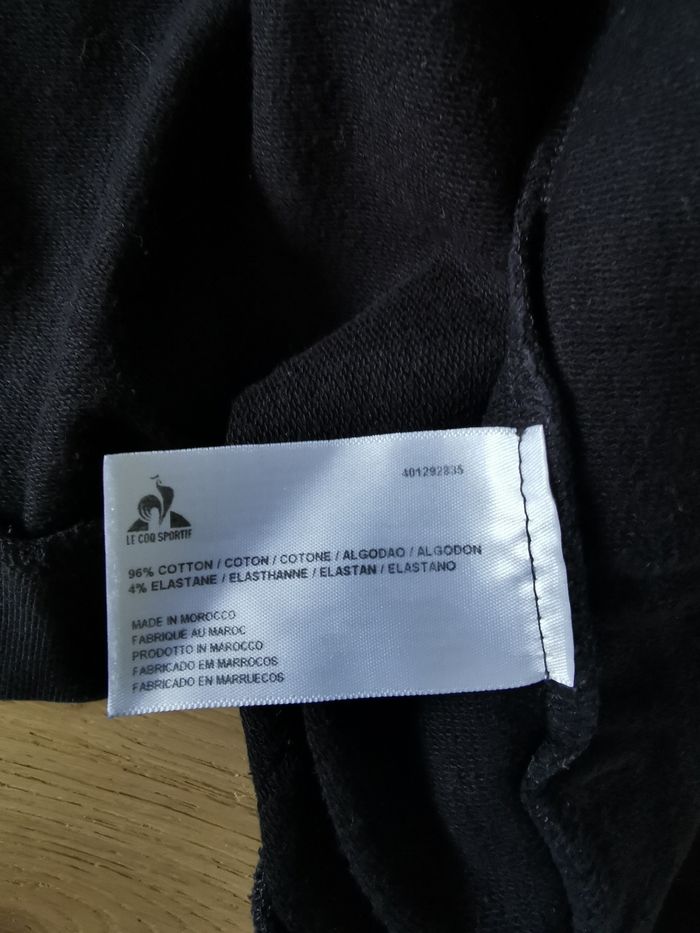 Gilet zippé noir sans capuche le coq sportif 14 ans en bon état - photo numéro 4