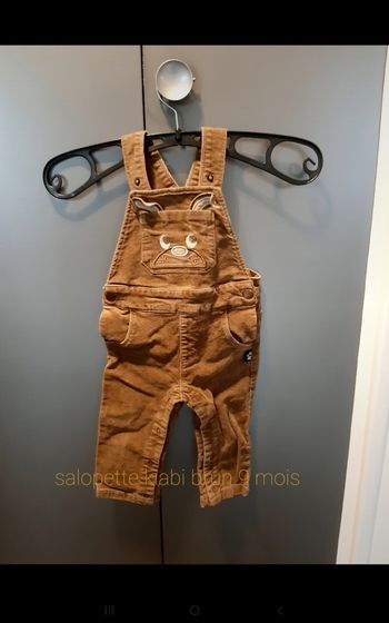 Salopette bébé brun