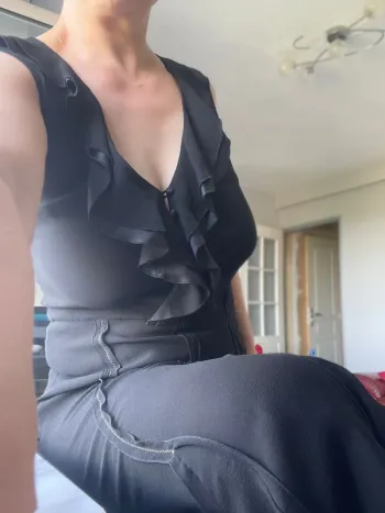 Robe noir 100% soie MaxMara