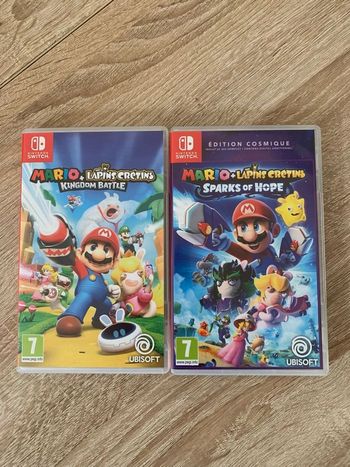 Mario + lapins cretins kingdom battle et sparks of Hope