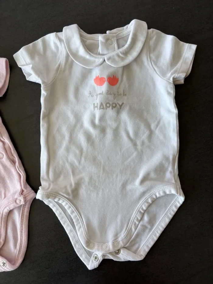Lot de 4 bodies MC bébé fille - photo numéro 5