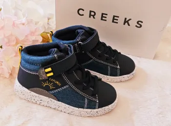 Baskets Sneakers Montantes Scratch Enfilage Facile Creeks T24
