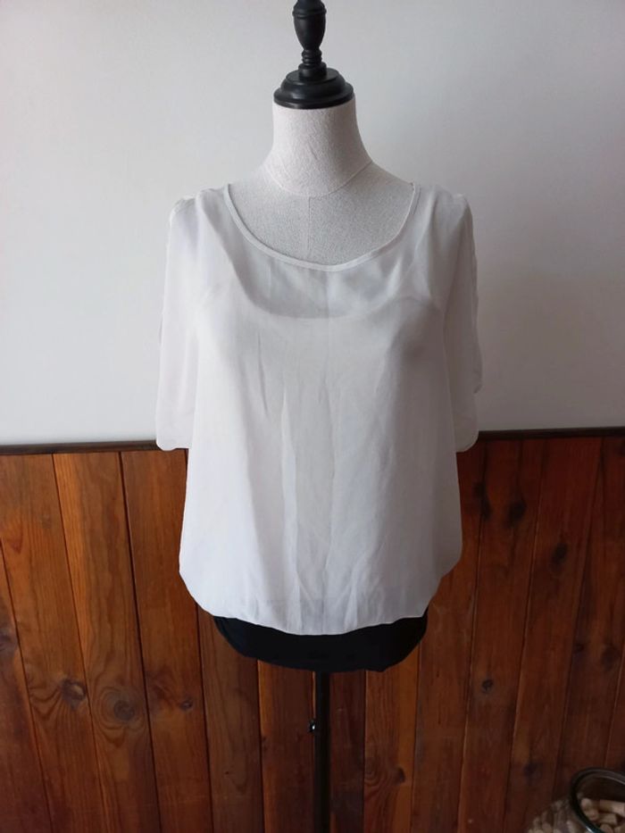 Blouse voile blanc