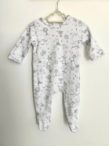 Pyjama une pièce en velours Tex 67 cm