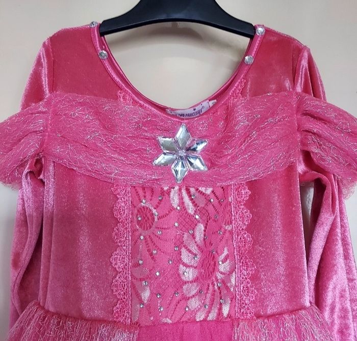 Déguisement robe de princesse rose 8-9 ans - photo numéro 3