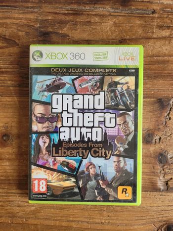 Vends jeux escape from liberty city x box 360
