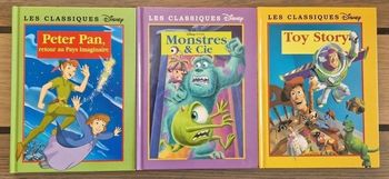 Lot de 3 livres les classiques disney  comme neufs