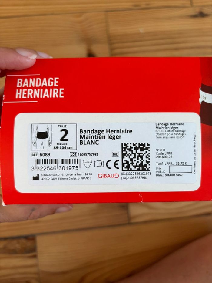 Bandage herniaire Gibaud - photo numéro 2